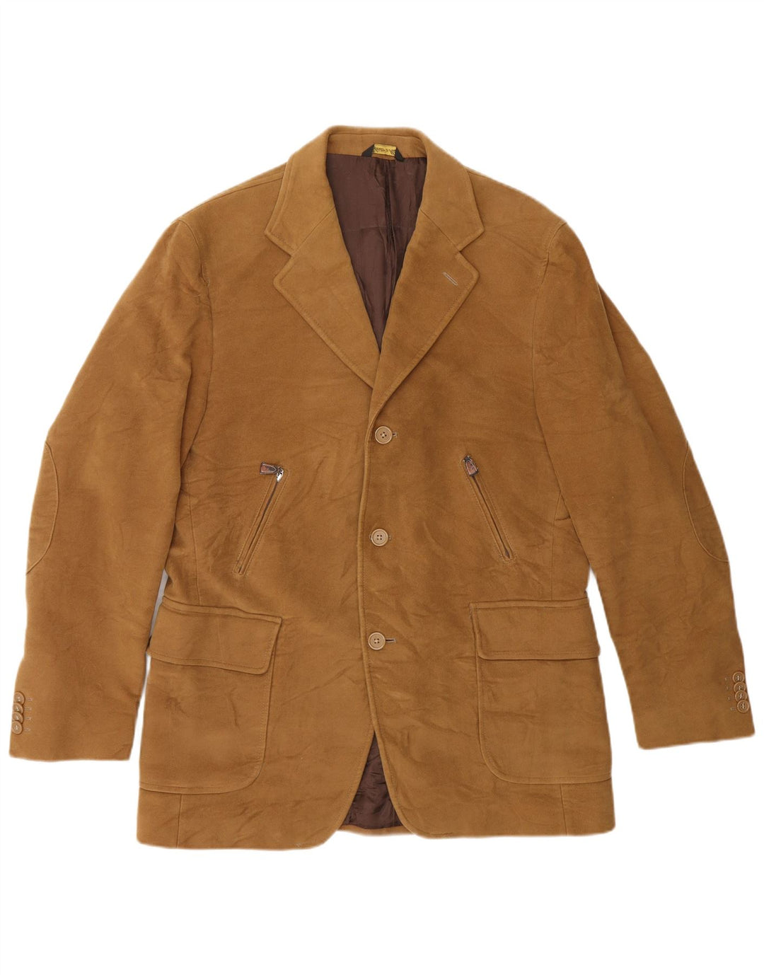 Duca Visconti Di Modrone Herren 3-Knopf-Blazerjacke IT 50 Large Beige