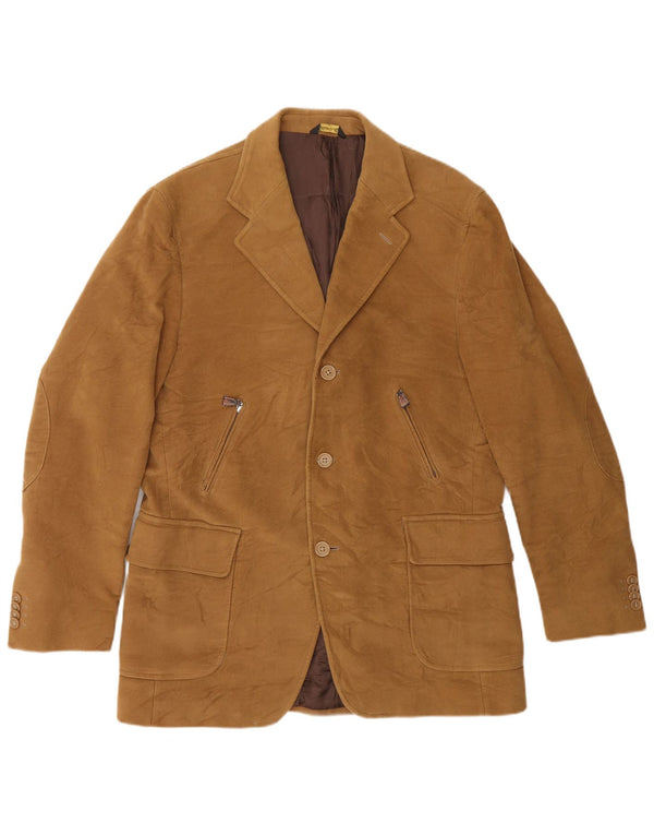 Duca Visconti Di Modrone Herren 3-Knopf-Blazerjacke IT 50 Large Beige