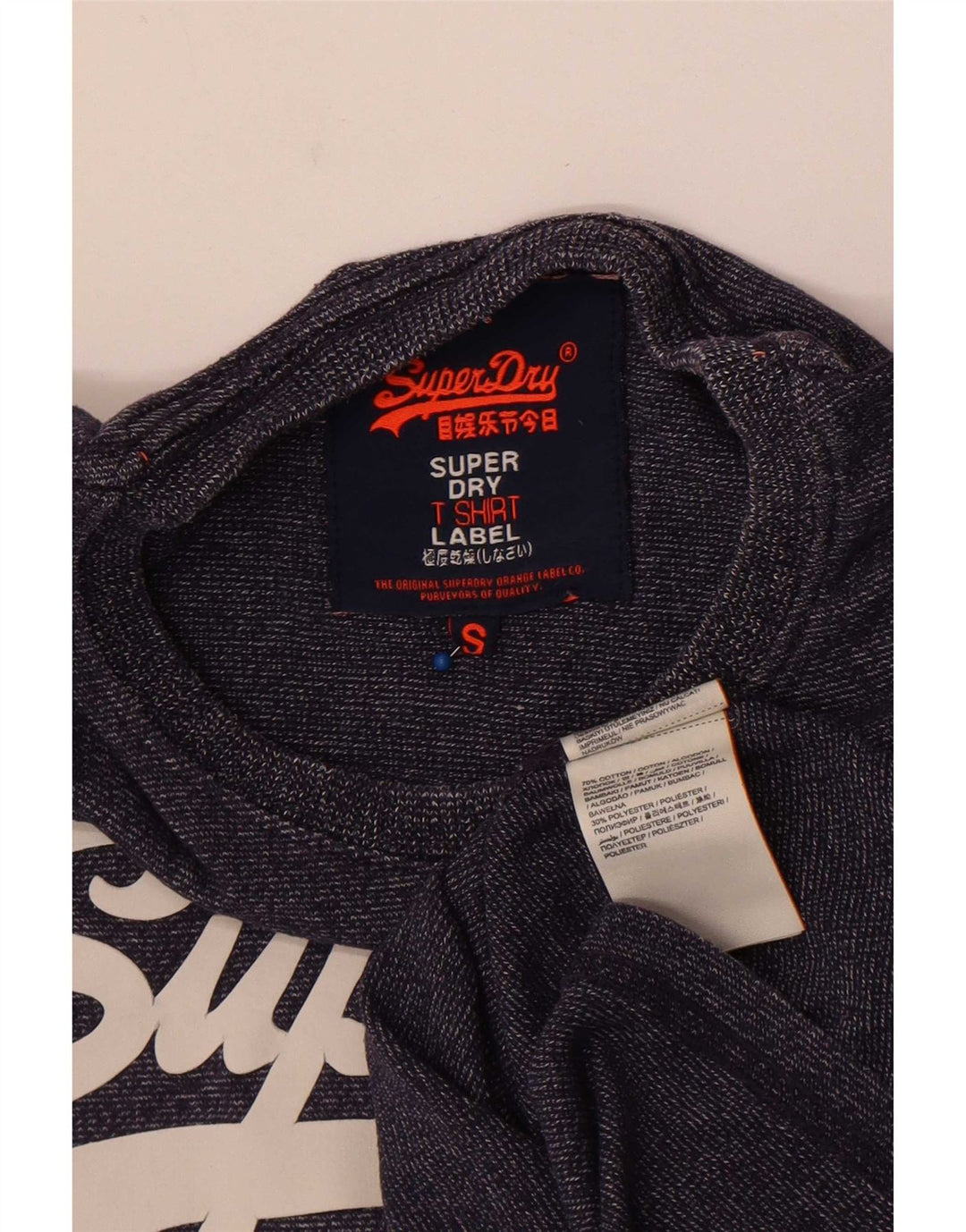 Superdry Herren-T-Shirt mit Grafik, Größe S, Marineblau, Baumwolle