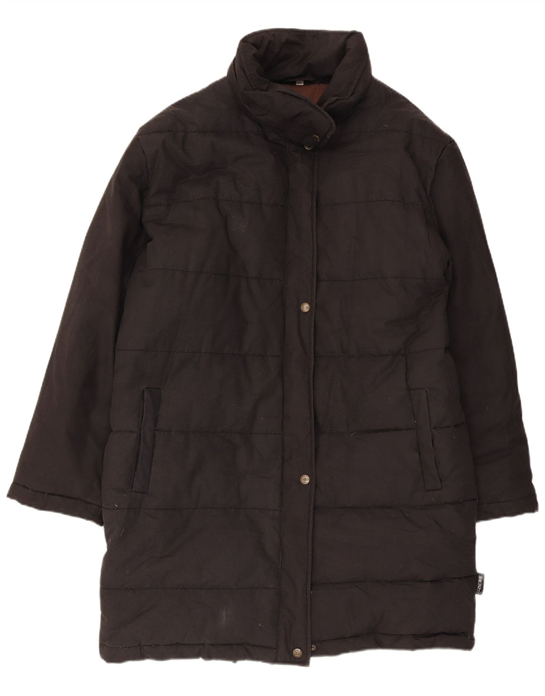 Brugi Damen Wattierter Mantel IT 46 Large Schwarz Polyester