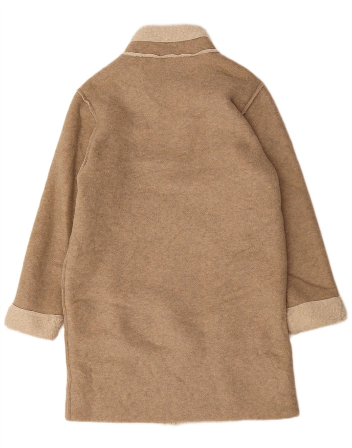 Marks & Spencer Sherpa-Übergröße für Damen, Gr. 10, Größe S, Beige gefleckt