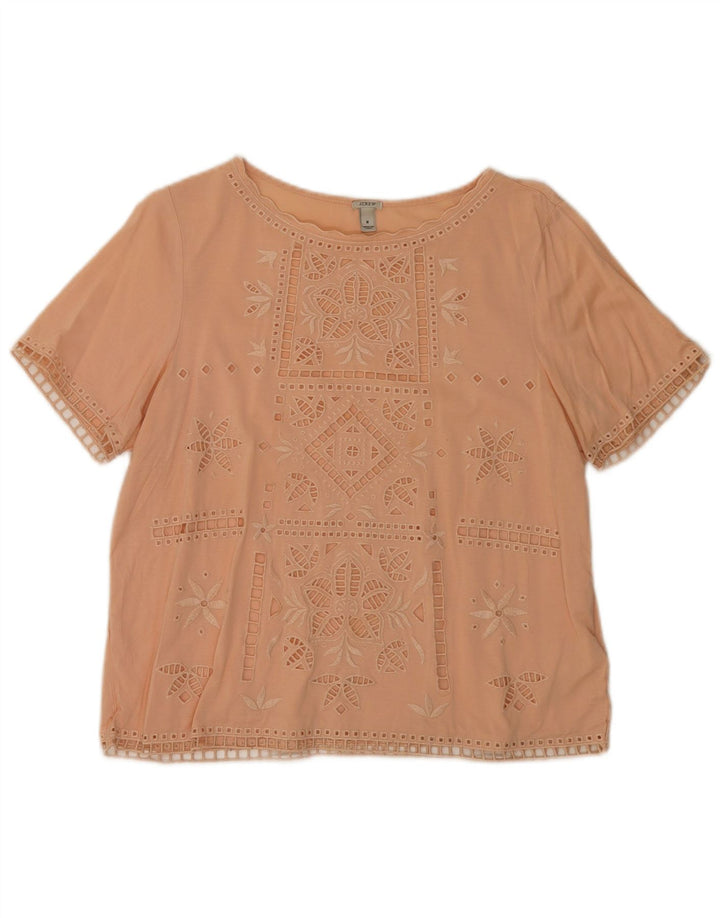 J. Crew Damen-Blusenoberteil, UK-Größe 44, Mittelrosa mit Blumenmuster