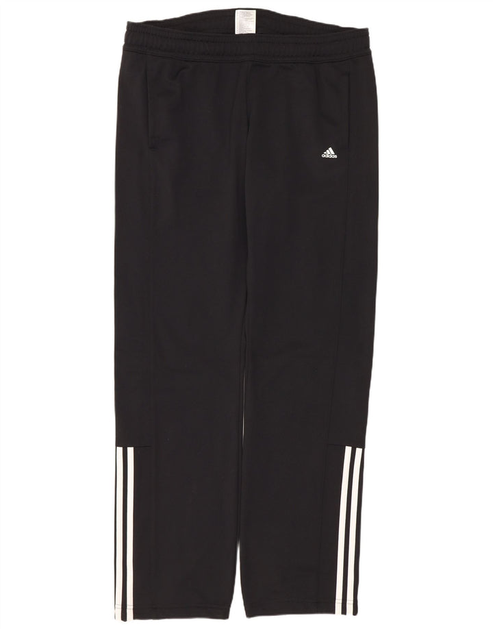 Adidas Damen-Trainingshose UK 12/14 Mittelschwarzes Polyester