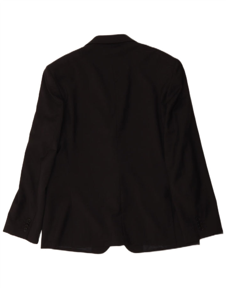 Ferre Herren-Blazer mit 2 Knöpfen, IT 54, 2XL, schwarze Wolle