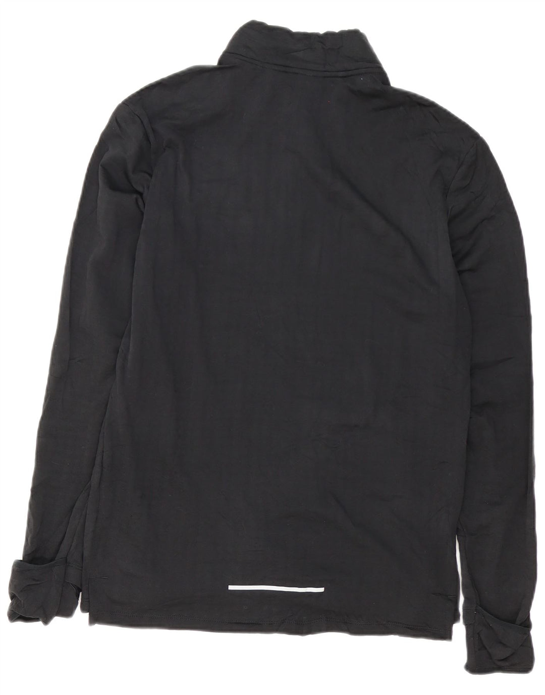 NIKE Herren-Trainingsanzug-Oberteil mit Reißverschluss am Hals, Mittelschwarzes Polyester
