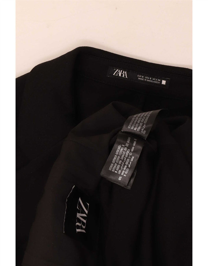 Zara Herren-Blazer mit 2 Knöpfen, Gr. 36, Größe S, Schwarz, Viskose, klassisch