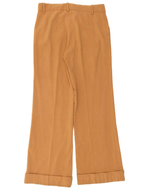Zara Damen Freizeithose mit weitem Bein, EU 38, Größe S, W28, L31, Beige