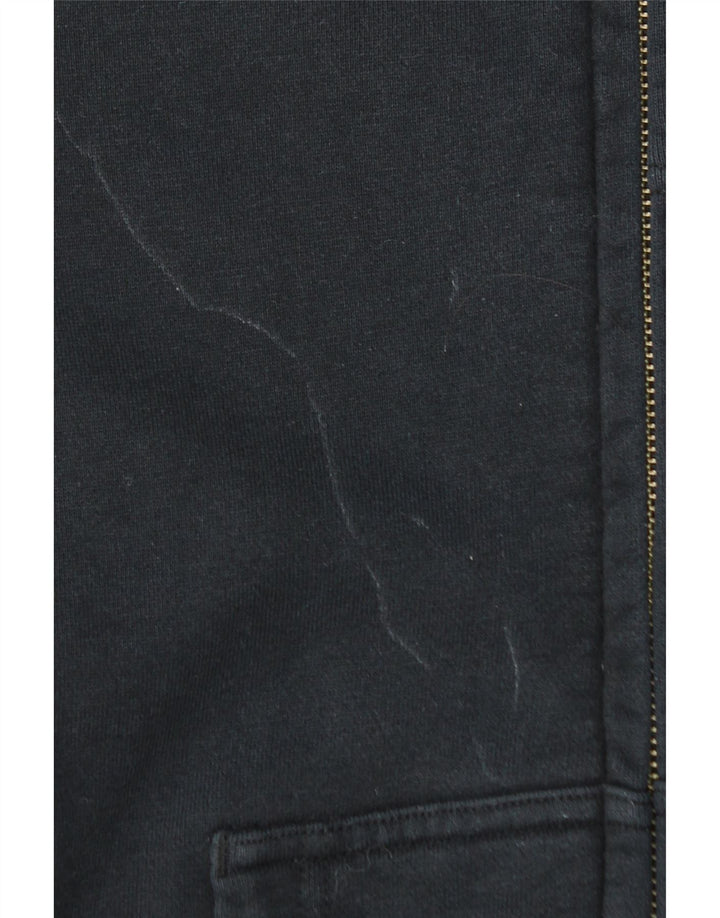 NIKE Herren-Kapuzenpullover mit Reißverschluss, Größe S, Schwarz, Baumwolle