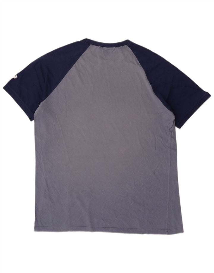FRED PERRY Herren-T-Shirt mit Grafik, Mittelblau, Farbblock