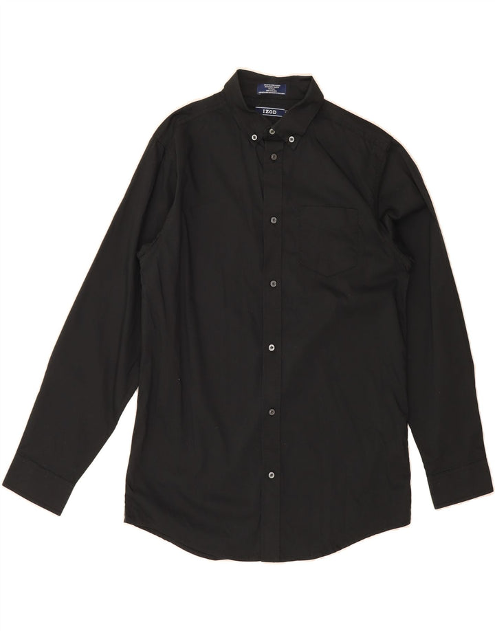 IZOD Boys Shirt 15-16 Years XL Black Cotton Vintage Izod and Second-Hand Izod from Messina Hembry 