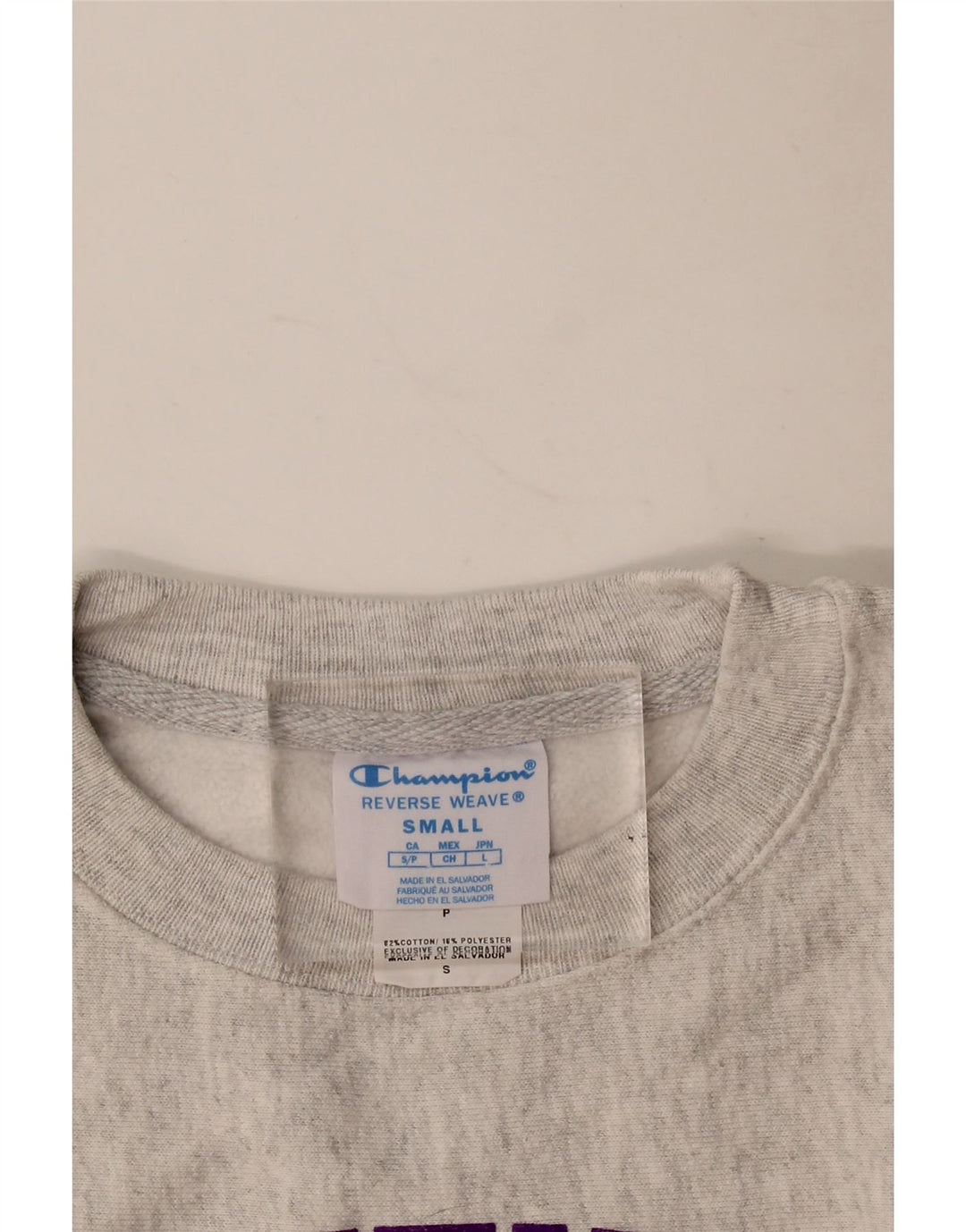 Champion Herren-Sweatshirt mit Grafik, Größe S, Grau, Baumwolle