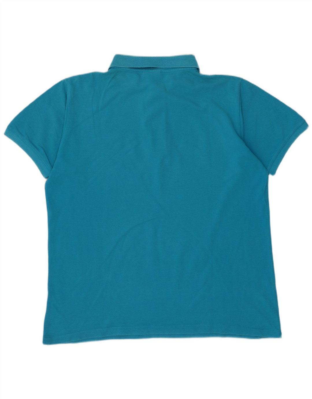 LACOSTE Herren-Poloshirt, Größe 4, mittelblaue Baumwolle