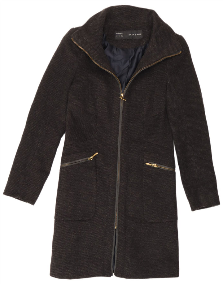Zara Damen Mantel UK 10 Small Grau