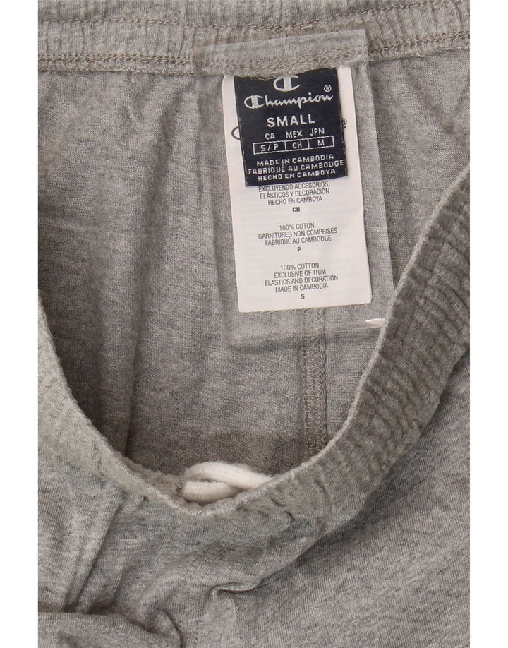 Champion Herren-Sportshorts mit Grafik, Größe S, grau gesprenkelte Baumwolle