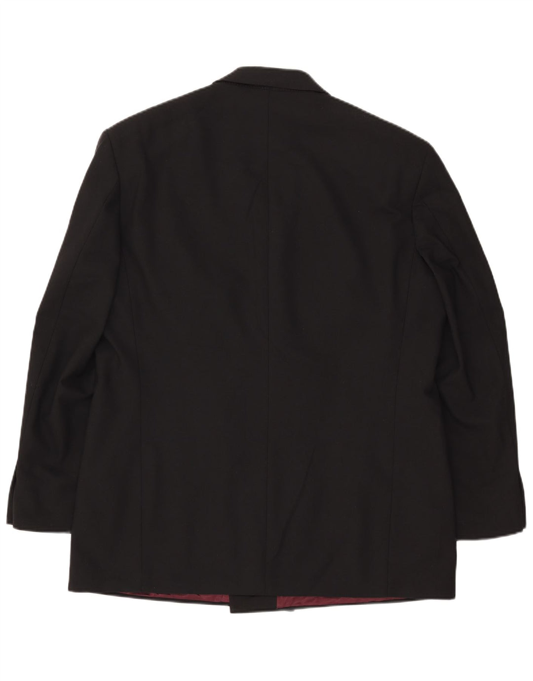 Marks & Spencer Herren Zweireihiger Blazer Jacke UK 44 XL Schwarz Polyester