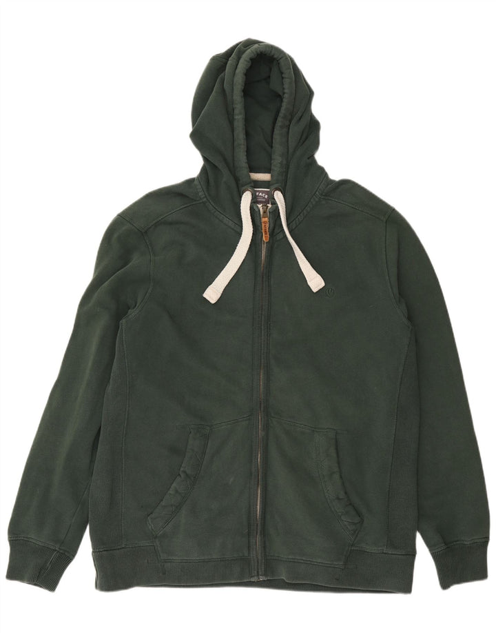 FAT FACE Herren-Kapuzenpullover mit Reißverschluss, 2XL, grüne Baumwolle
