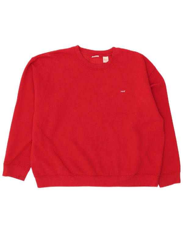 Levi's Herren-Sweatshirt-Pullover XL aus roter Baumwolle