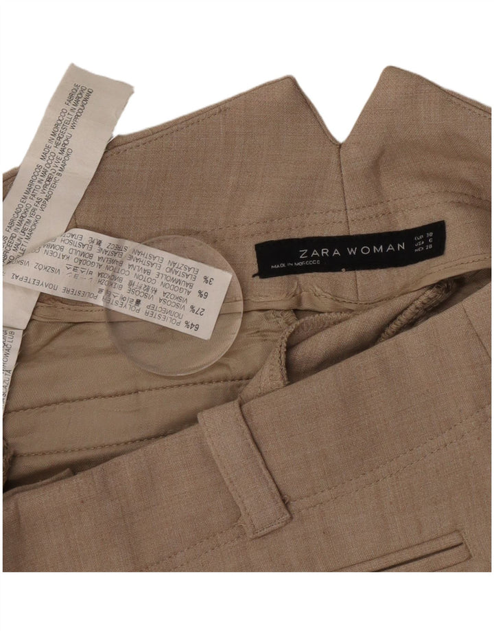 Gerade Anzughose für Damen von Zara, EU 38, Größe S, W28, L29, Grau, Polyester