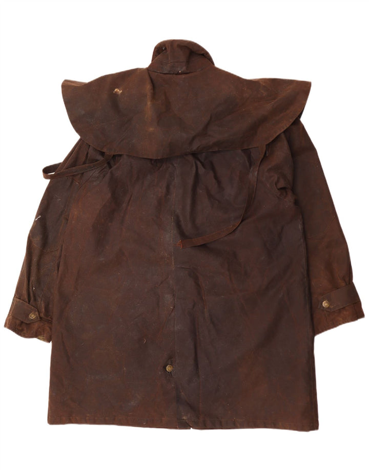Toggi Damen Übergroßer gewachster Baumwollmantel UK 16 Large Braun