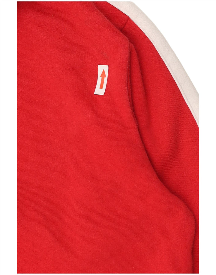 Nike Herren-Kapuzenpullover mit grafischem Print, mittelrote Farbblock-Baumwolle