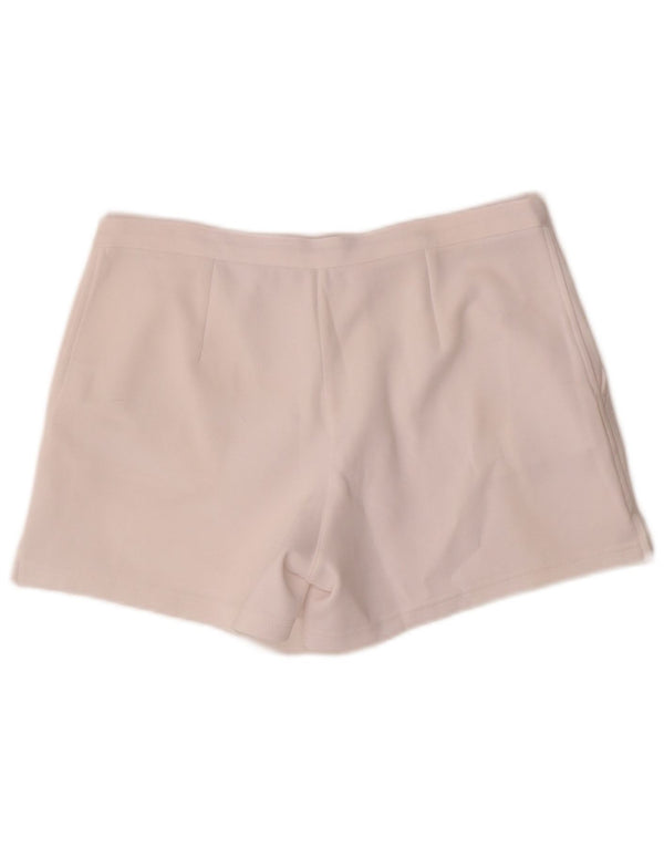 Sergio Tacchini Damen Shorts Medium W30 Weiß Polyester