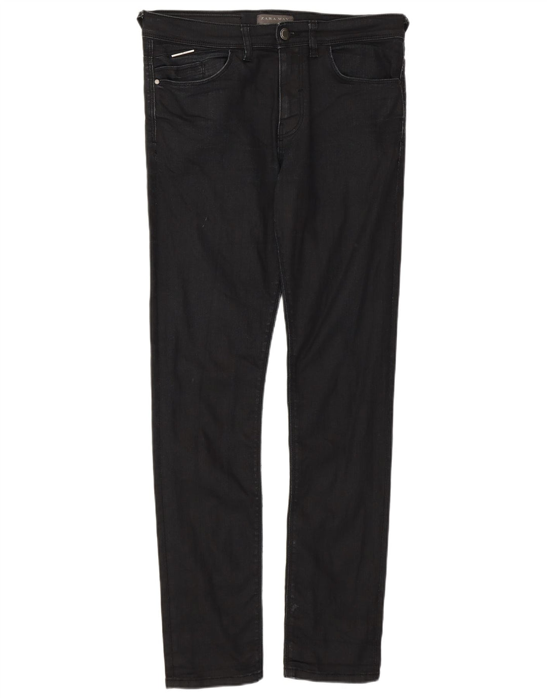 ZARA Herren Skinny Jeans EU 40 Medium W31 L30 Schwarze Baumwolle