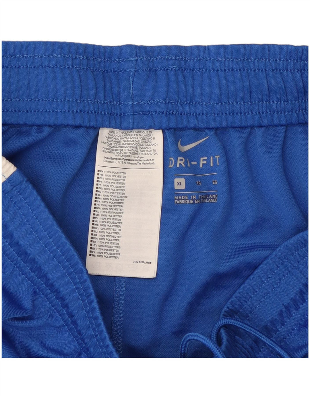 NIKE Herren Dri Fit Sportshorts XL Blaues Colourblock-Polyester