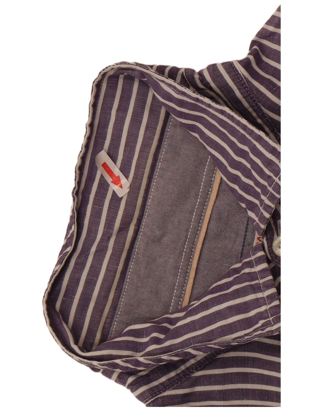 Fat Face Herrenhemd XL Marineblau gestreift aus Baumwolle