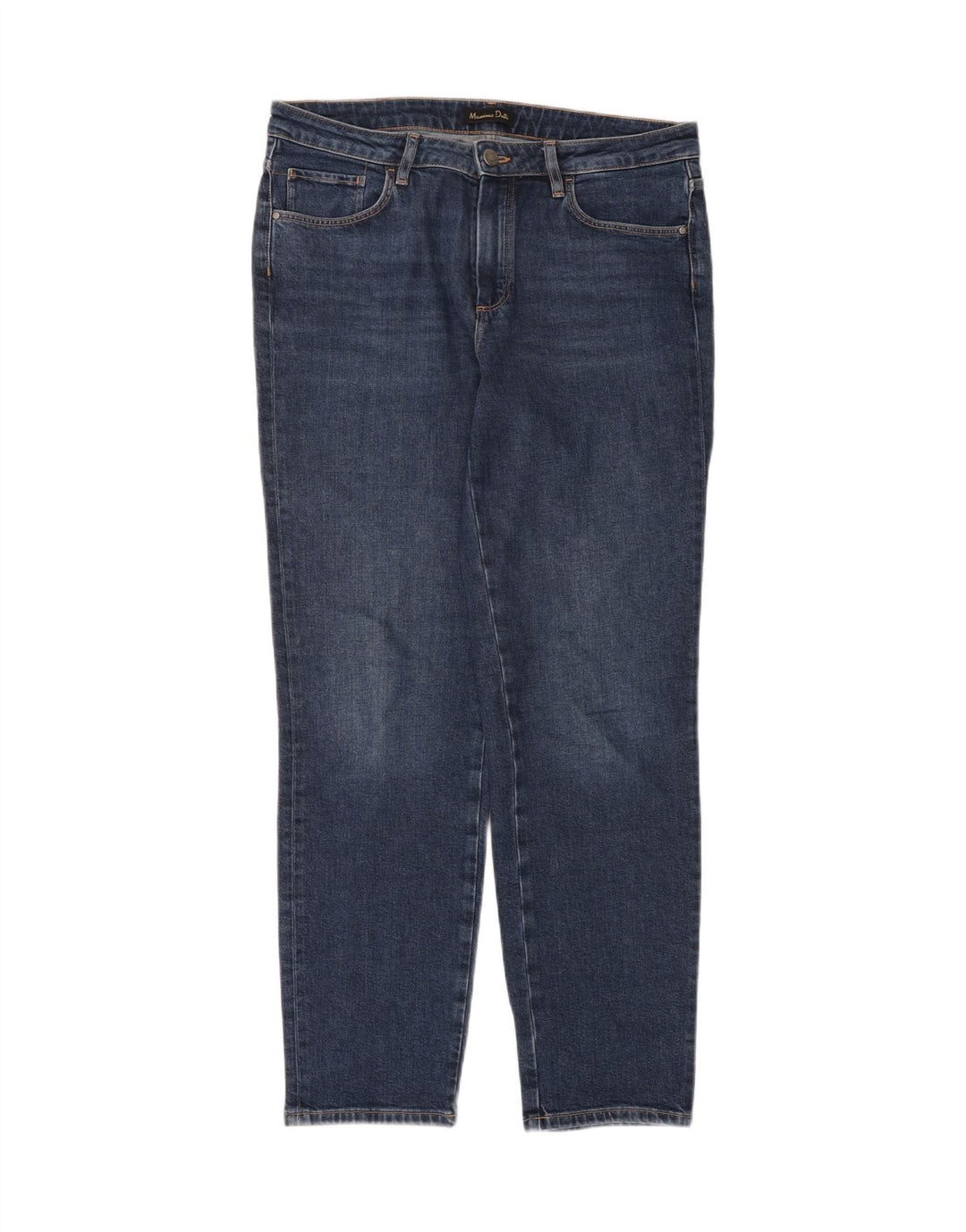 Massimo Dutti Damen Slim Jeans EU 40 Medium W30 L30 Blaue Baumwolle