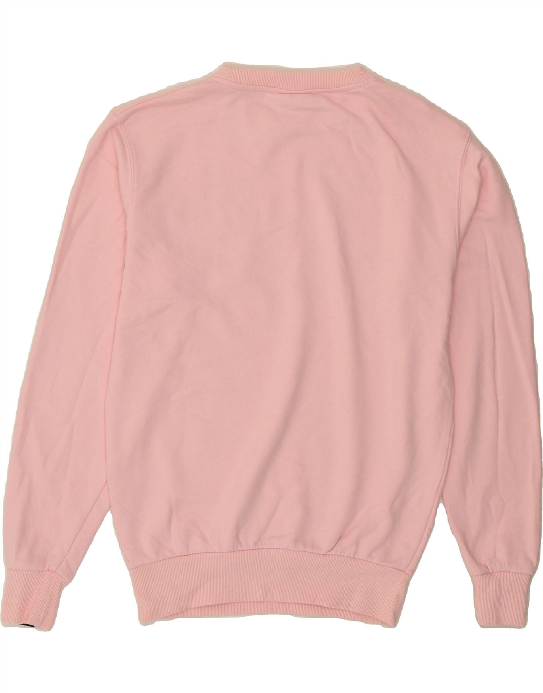 ELLESSE Womens Graphic Sweatshirt Jumper UK 14 Medium Pink Cotton Vintage Ellesse and Second-Hand Ellesse from Messina Hembry 