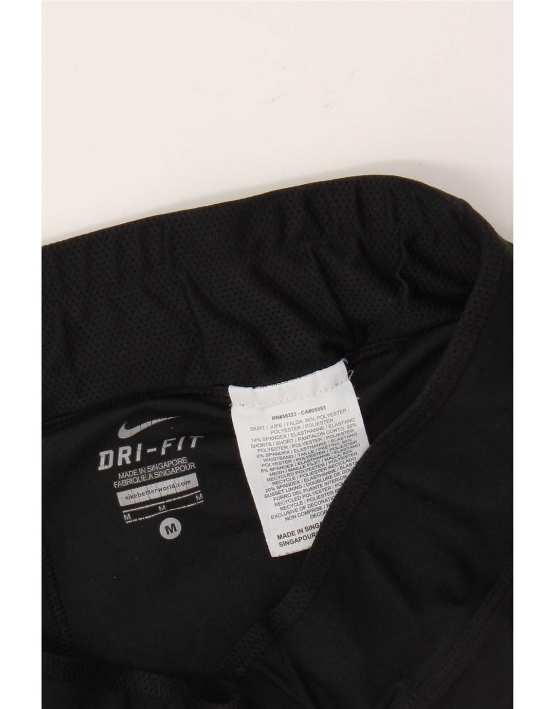 Nike Damen Dri Fit Skort UK 14 Mittelschwarzes Polyester