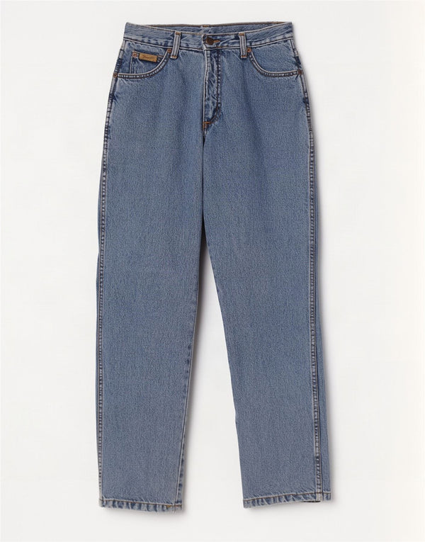 Wrangler Damen Lucy Straight Jeans US 10 Large W30 L30 Blaue Baumwolle