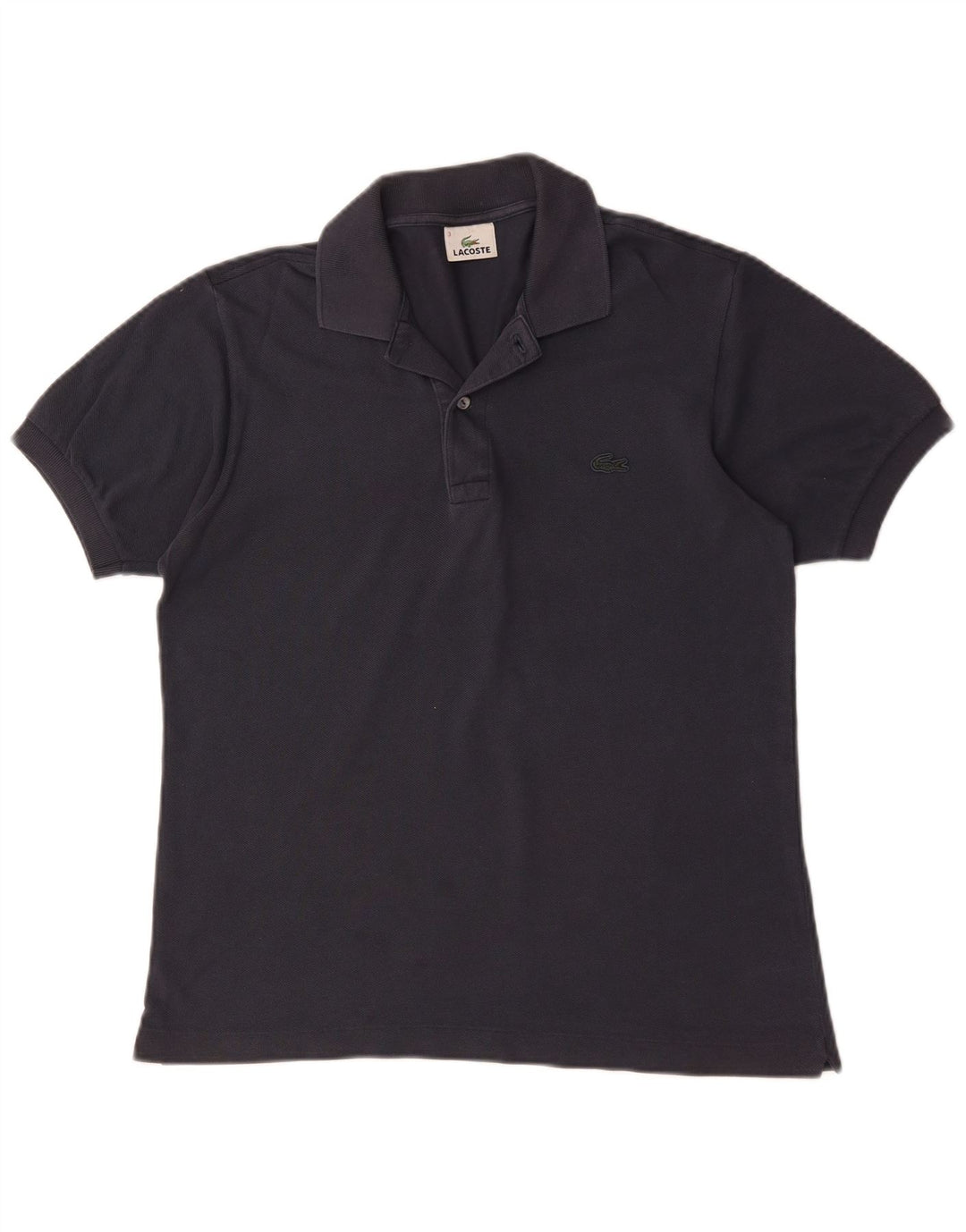 LACOSTE Herren-Poloshirt, Größe 3, klein, graue Baumwolle
