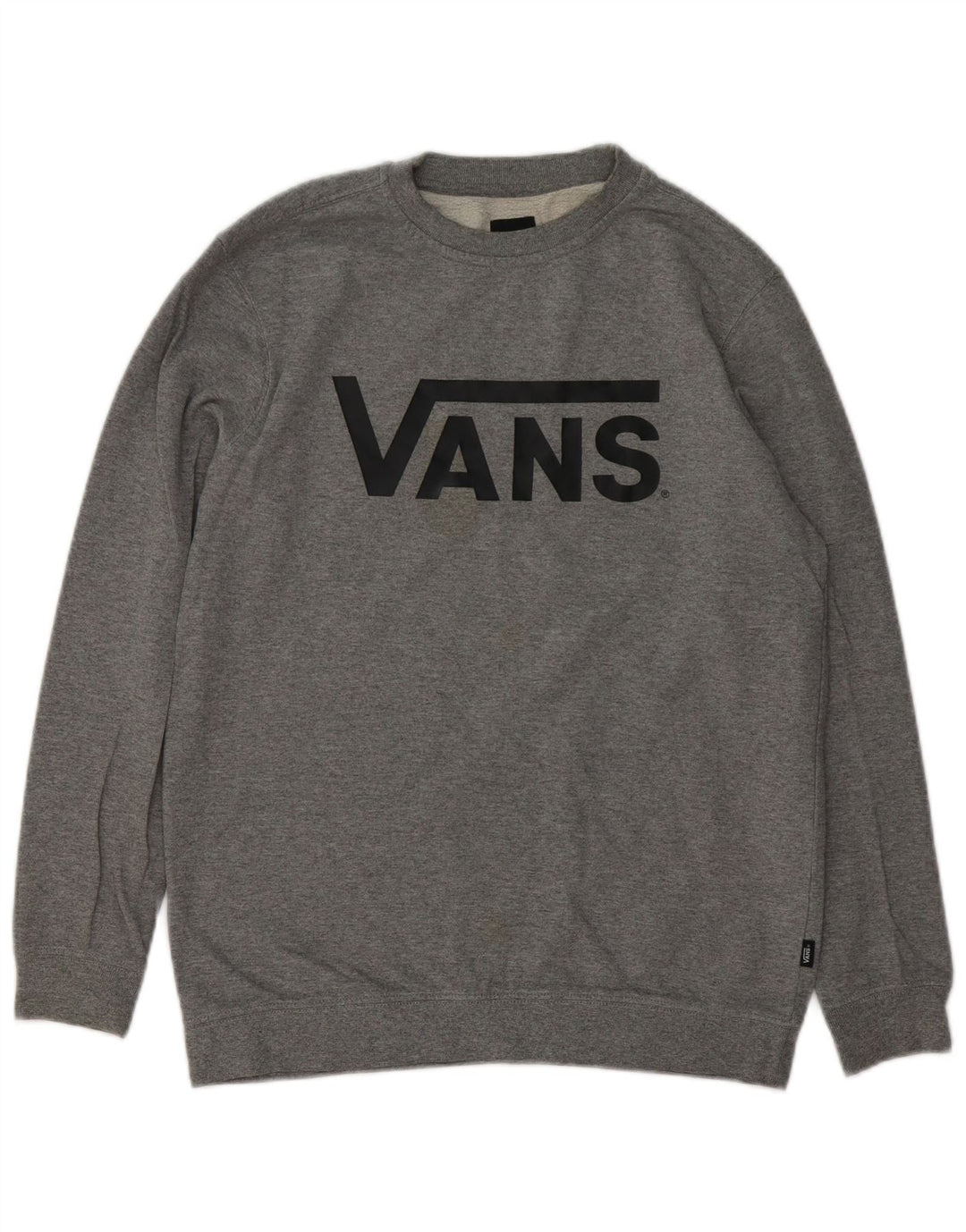 Vans Damen Grafik-Sweatshirt-Pullover UK 18 XL Graue Baumwolle