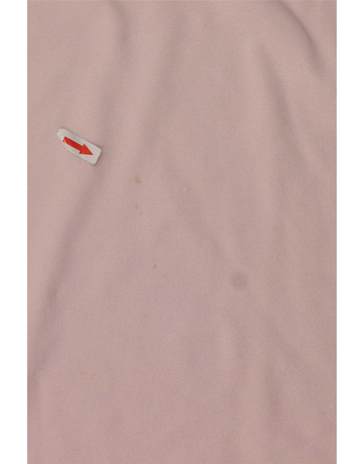 Fred Perry Herren-Poloshirt, groß, rosa gestreift, Baumwolle