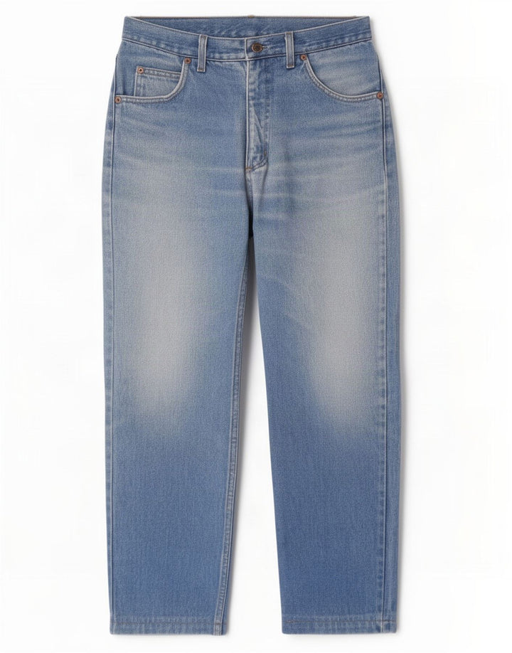 Rifle Damen Straight Jeans W32 L28 Blaue Baumwolle