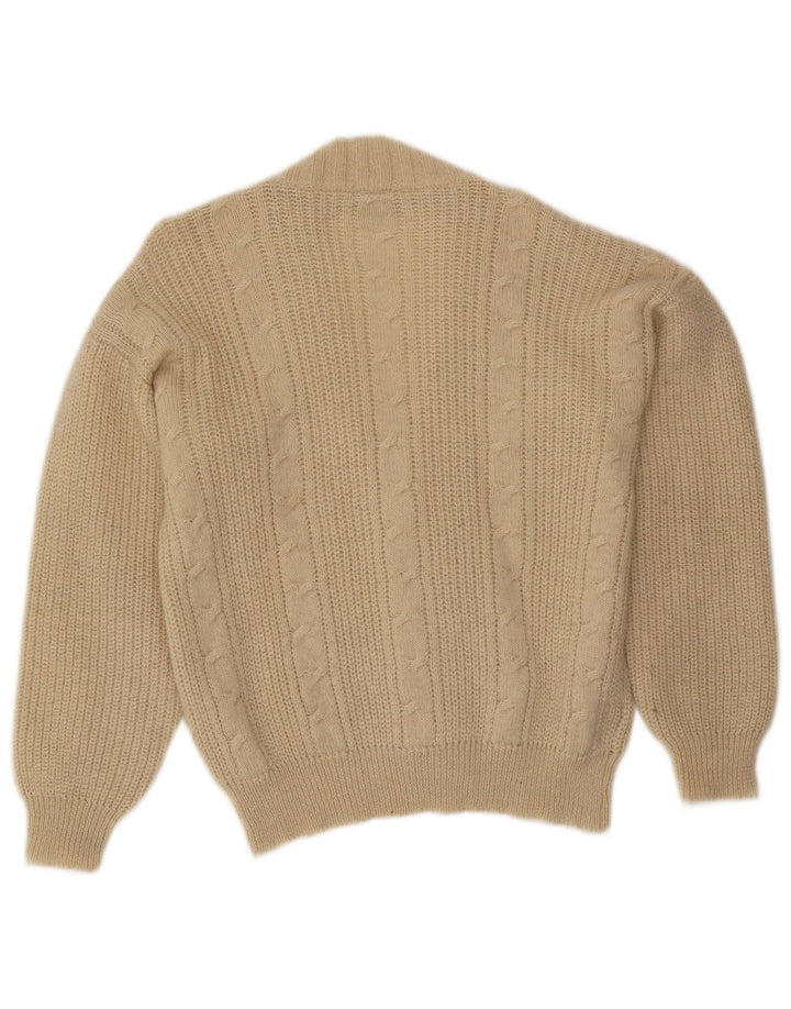 Belfe Herren-Cardigan-Pullover Medium Off White