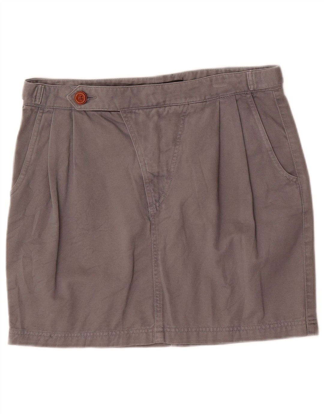Zara Damen Trafaluc Pegged Minirock EU 40 Medium W30 Graue Baumwolle