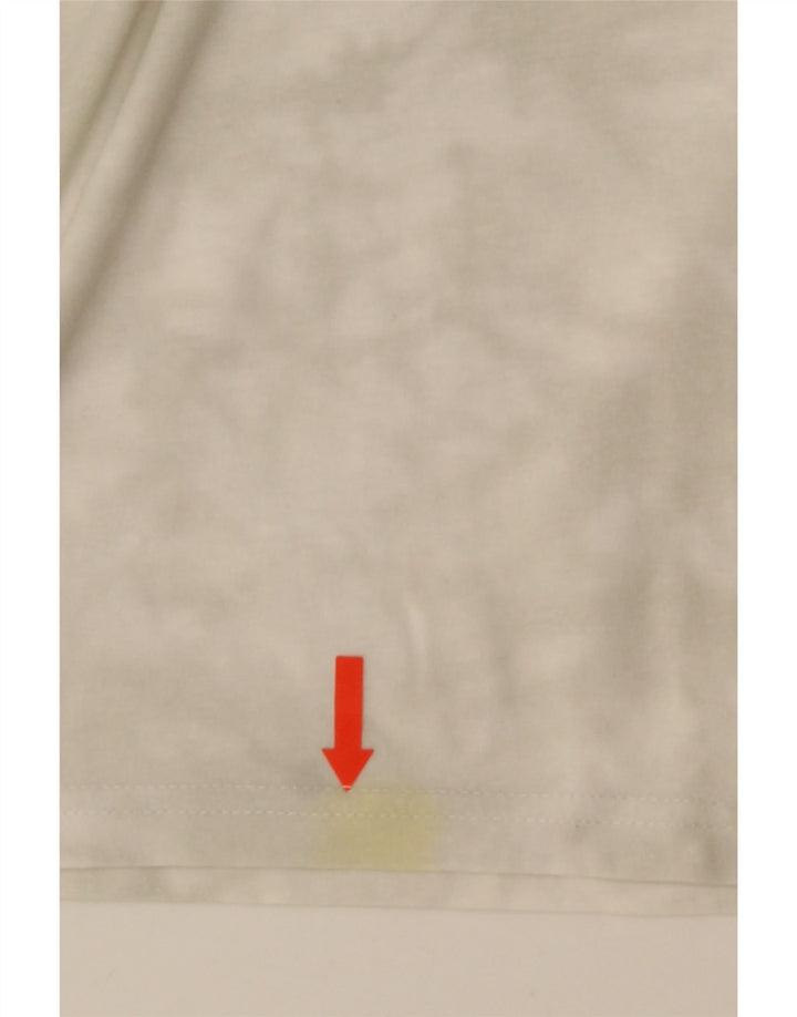 Champion Herren-T-Shirt-Oberteil, groß, weiße Batik-Baumwolle