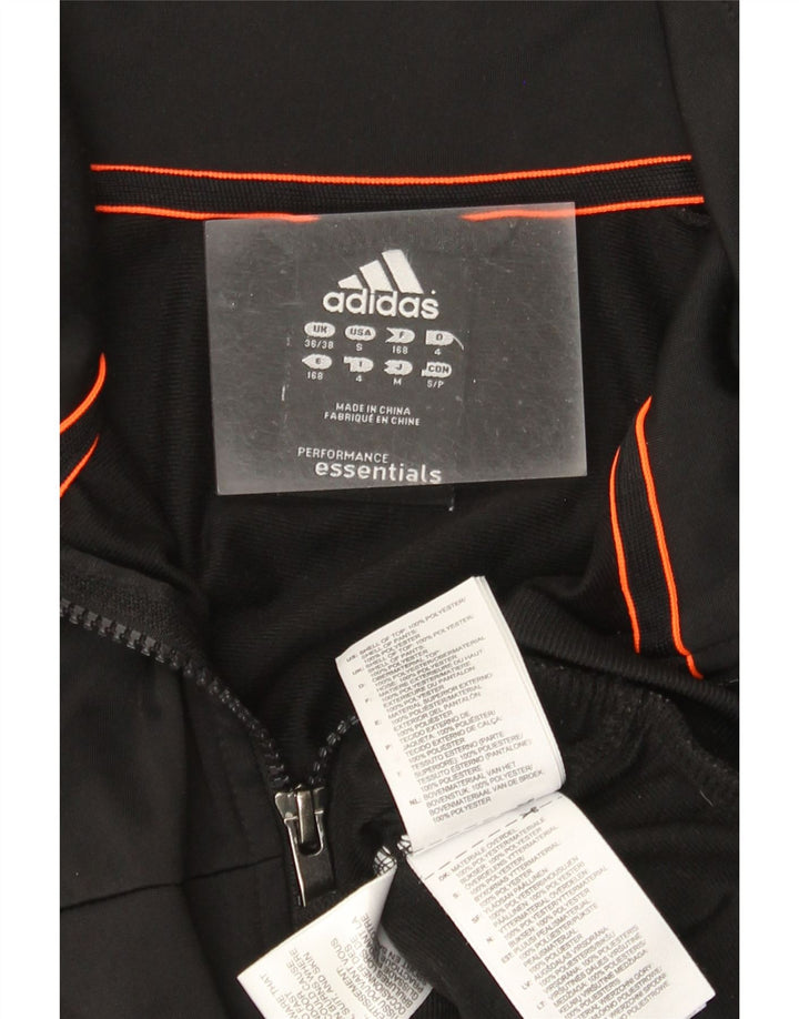 Adidas Herren Trainingsanzug Top Jacke UK 36/38 Small Schwarz Polyester