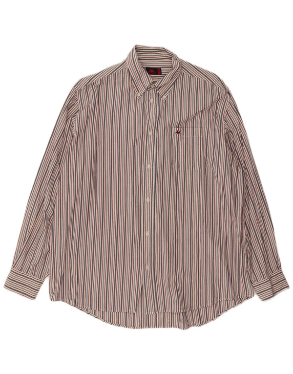 Kappa Mens Shirt 2XL Multicoloured Striped Cotton