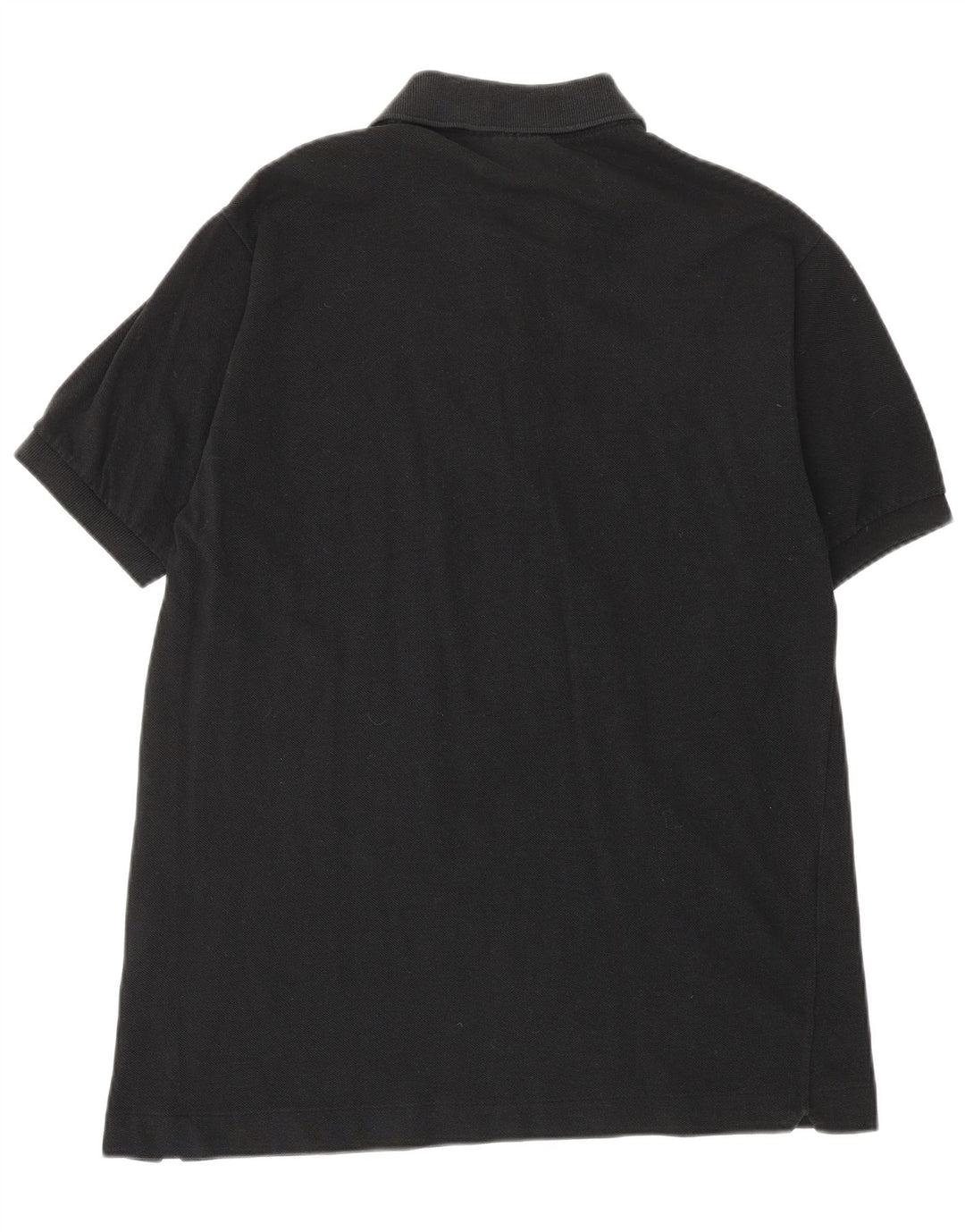 LACOSTE Herren-Poloshirt, Größe 4, mittelgroß, schwarze Baumwolle