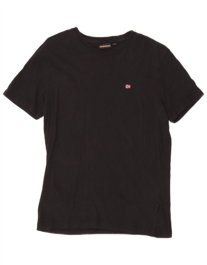 Napapijri Herren T-Shirt Top Small Schwarz