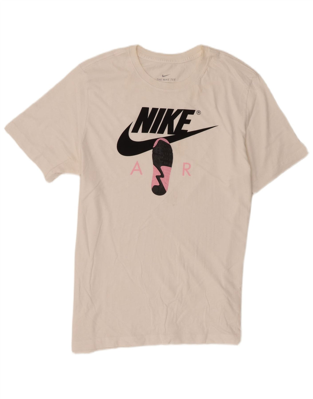 Nike Herren-T-Shirt mit Grafik, Größe L, aus weißer Baumwolle