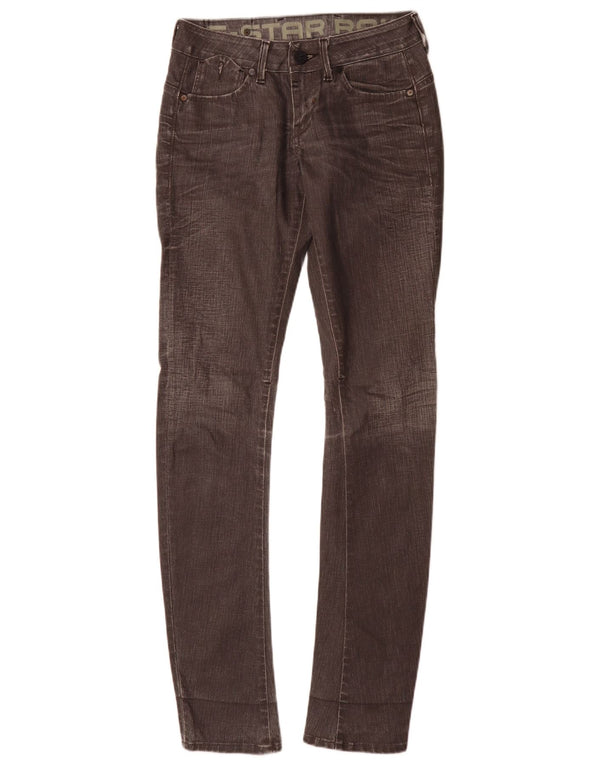 G-Star Damen Slim Jeans W28 L32 Graue Baumwolle
