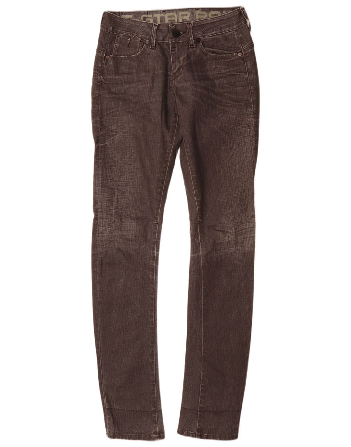 G-Star Damen Slim Jeans W28 L32 Graue Baumwolle