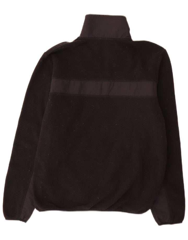 Kappa Herren Fleecejacke UK 38 Mittelschwarzes Colourblock-Polyester