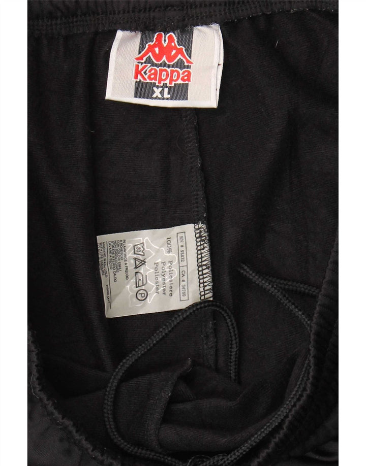 Kappa Mens Tracksuit Trousers XL Black Polyester