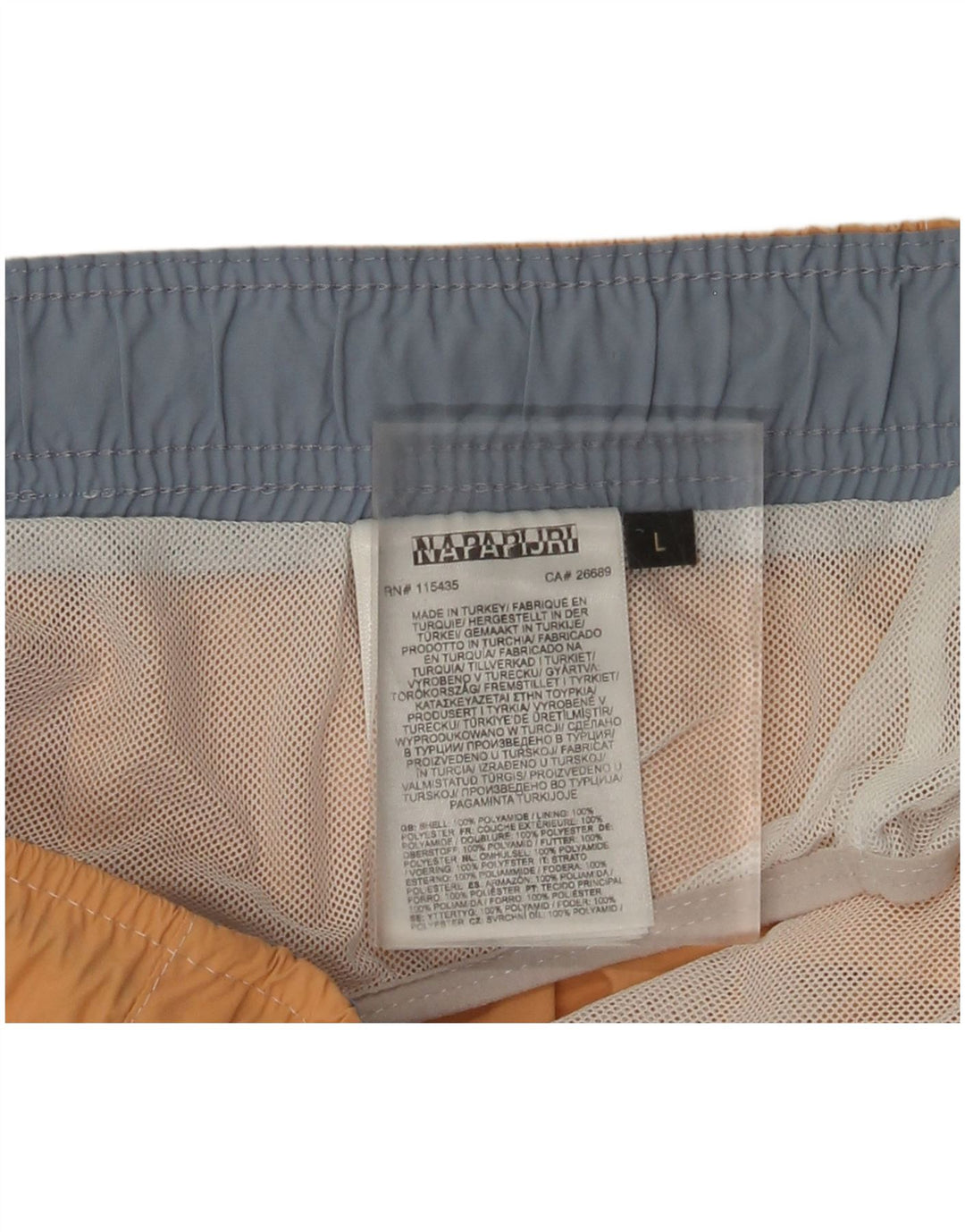 Napapijri Herren Badeshorts Large Orange Polyamid
