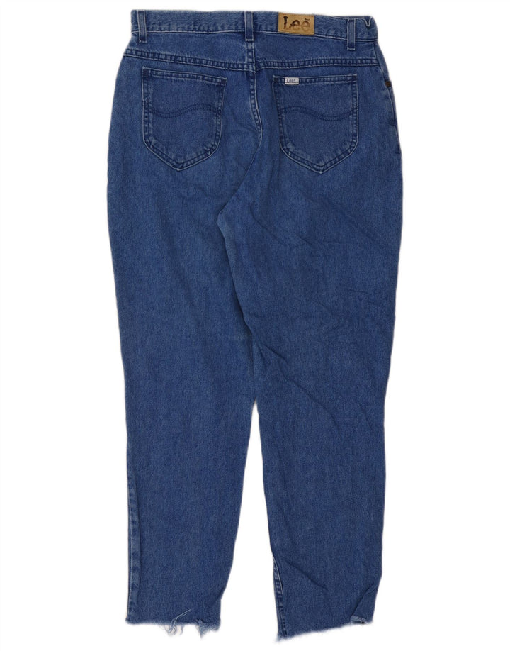 Lee Damen Tapered Jeans W32 L27 Blau